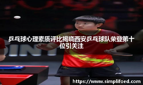 乒乓球心理素质评比揭晓西安乒乓球队荣登第十位引关注